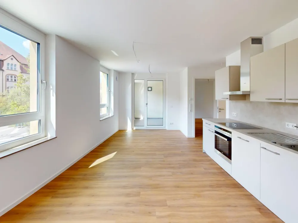 Erstbezug: Hochmoderne 3-Zimmer-Neubauwohnung mit EBK und Loggia im Osten von Nürnberg