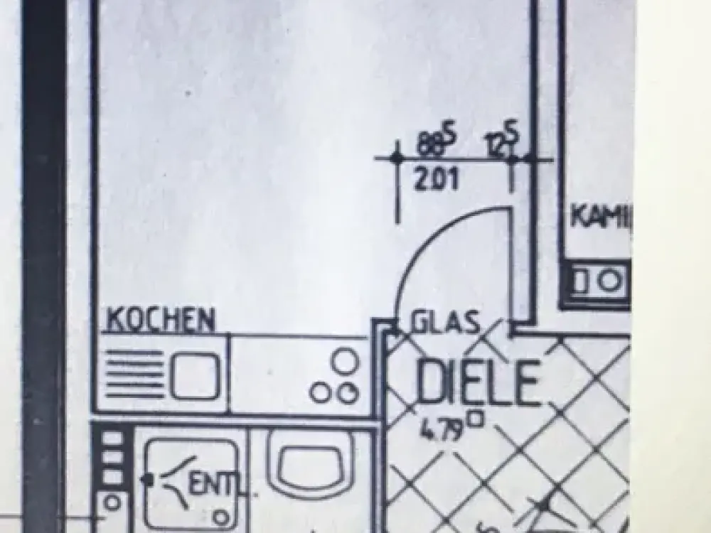Frechen-Innenstadt, Ruhiglage, 2 Zimmer-Wohnung mit Südbalkon