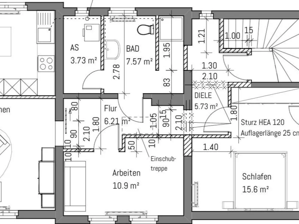 Exklusive 3-Raumwohnung, Erstbezug nach Kernsanierung