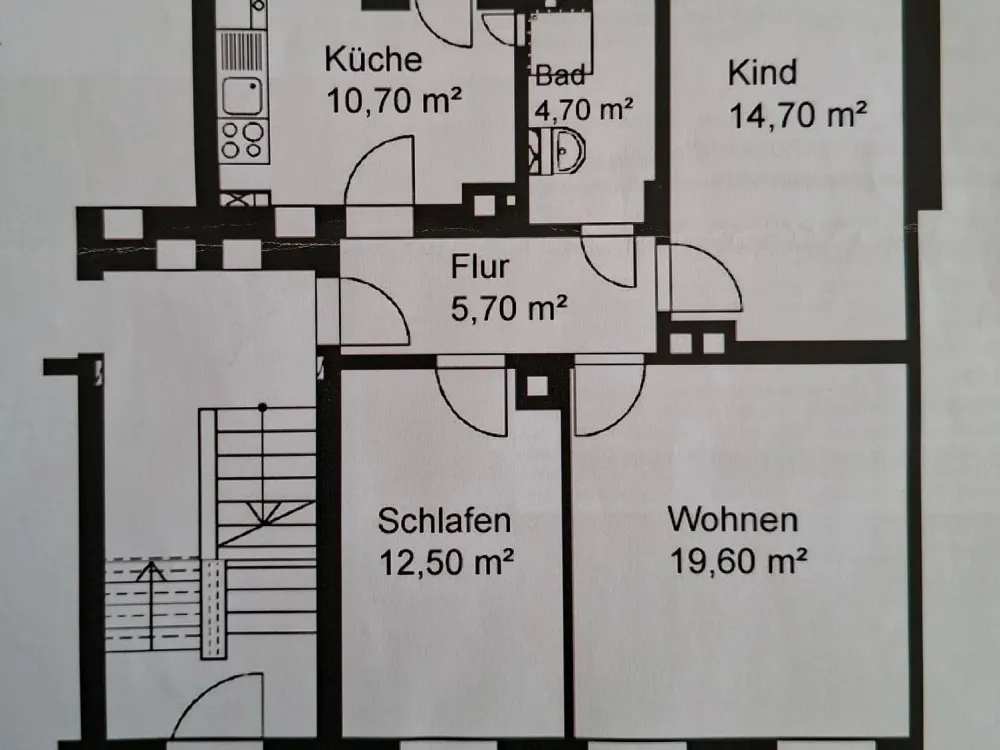 Nachmieter gesucht,3-Zi.-Wohnung mit Balkon+EBK in Leipzig-Mockau