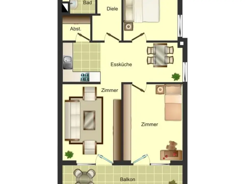 Demnächst frei! 3-Zimmer-Wohnung in der City zu besichtigen