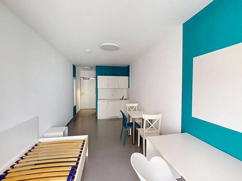 Nur für Auszubildende -Möbliertes 1-Zimmer-Apartment mit Einbauküche und kleiner Terrasse