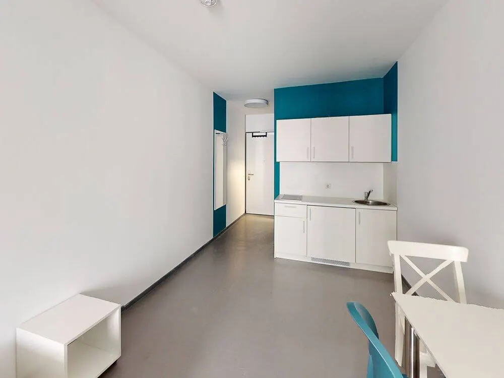 Nur für Auszubildende -Möbliertes 1-Zimmer-Apartment mit Einbauküche und kleiner Terrasse