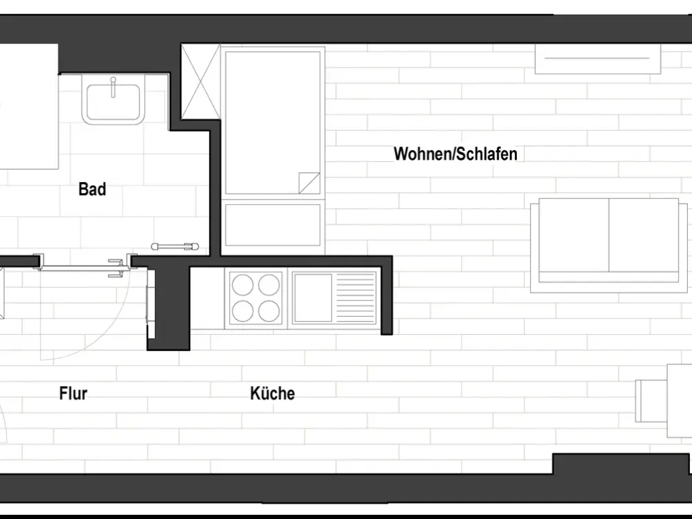 Sanierte 1-Zimmer Wohnung in Flingerns Herzstück (WE 1.09/10) | mit EBK!