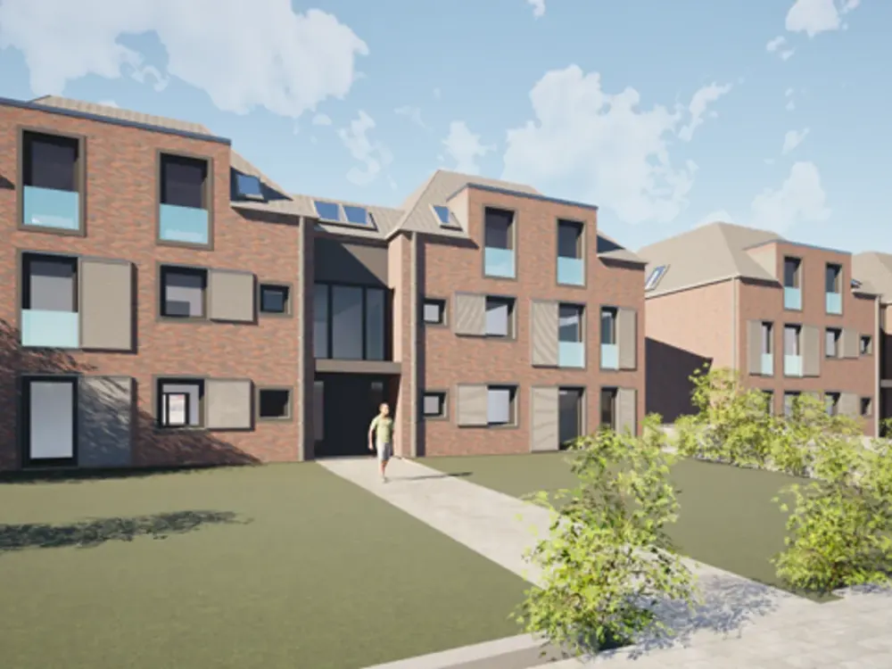 Neubau, 3-Zimmer Dachgeschosswohnung mit Balkon im 2. Obergeschoss