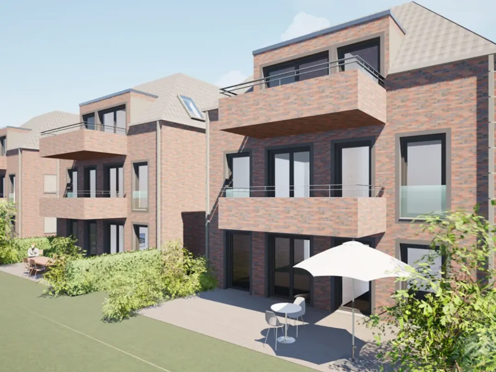 Neubau, 3-Zimmer Dachgeschosswohnung mit Balkon im 2. Obergeschoss