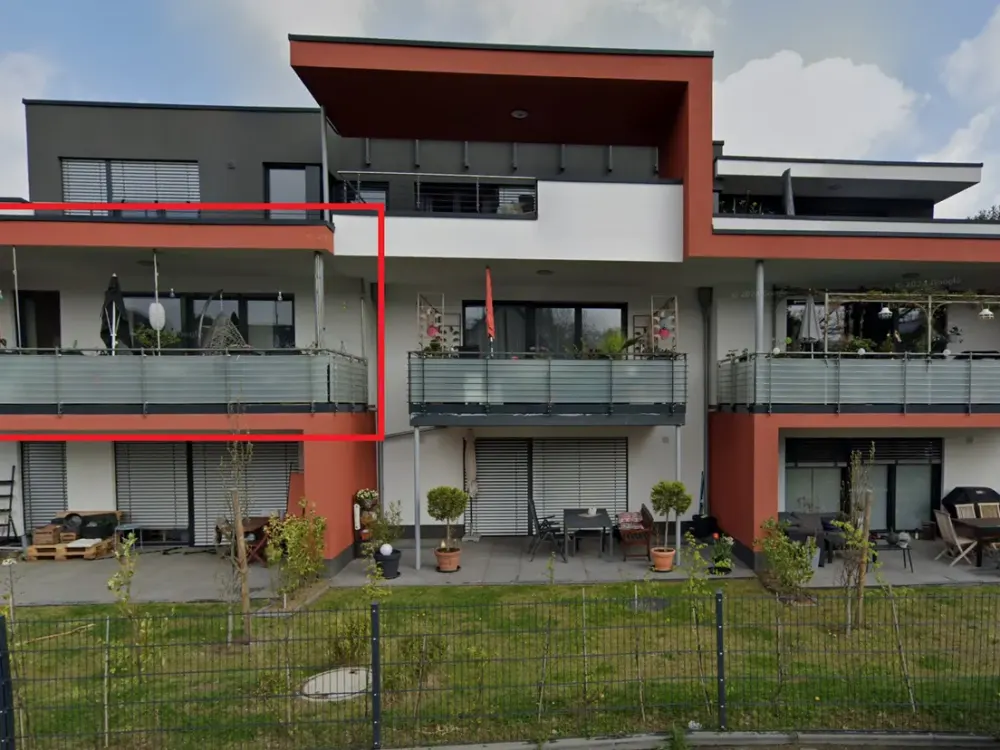 Moderne 3-Zimmer-Wohnung mit Loggia und Gemeinschaftsgarten in ruhiger Lage von Bornheim-Dersdorf