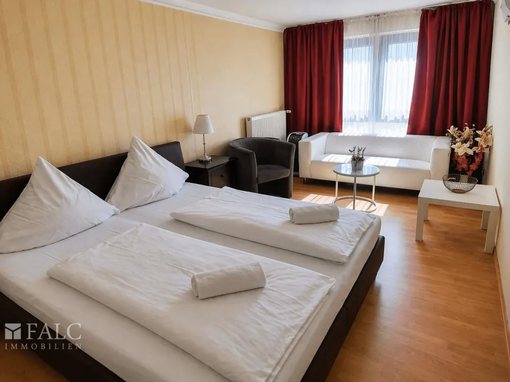Bezugsfreie, voll möblierte Wohnung im Zentrum von Düsseldorf, All-Inclusive Miete