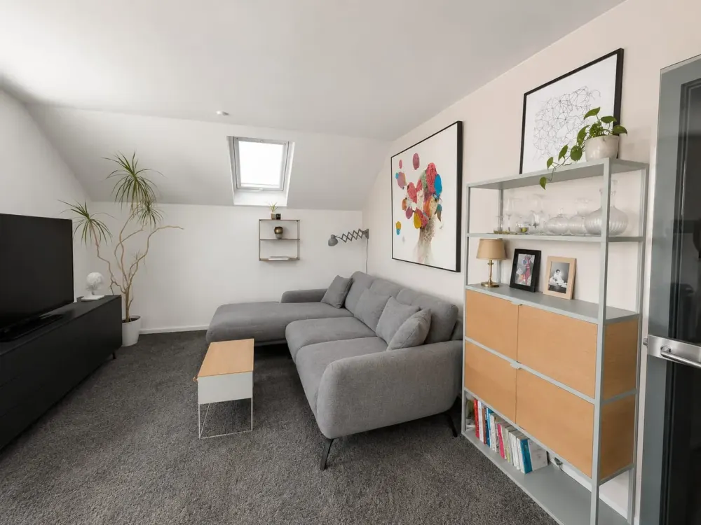 Modern Old Building Apartment with Attic, Roof Terrace and Air Conditioning