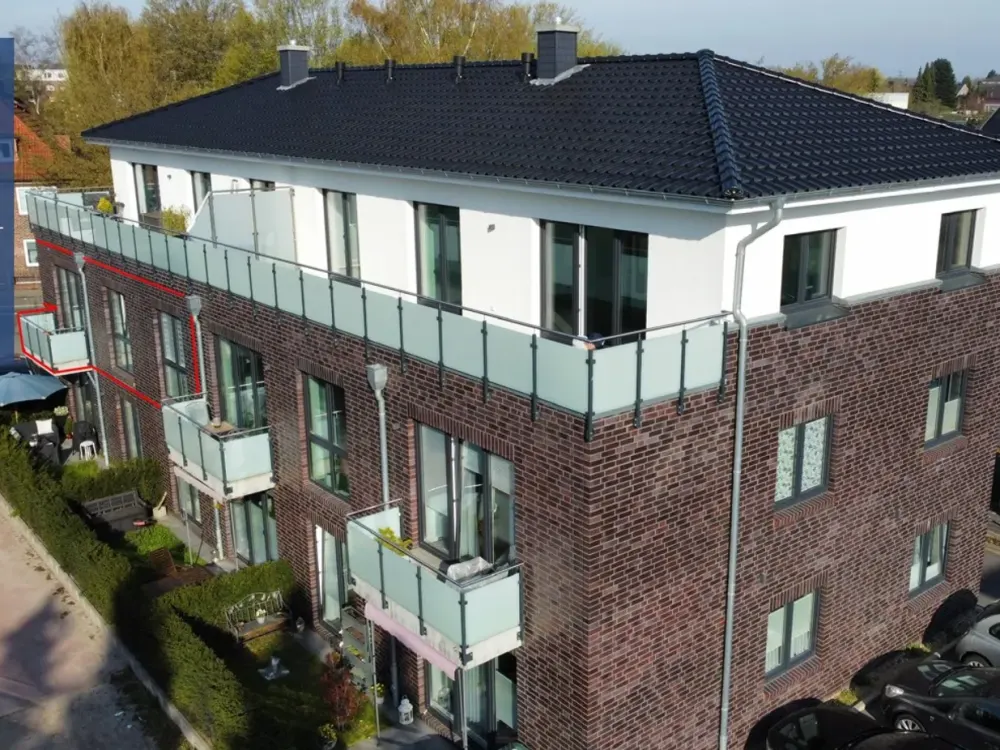 Moderne 3-Zimmer-Wohnung mit Balkon in kleiner Wohnanlage