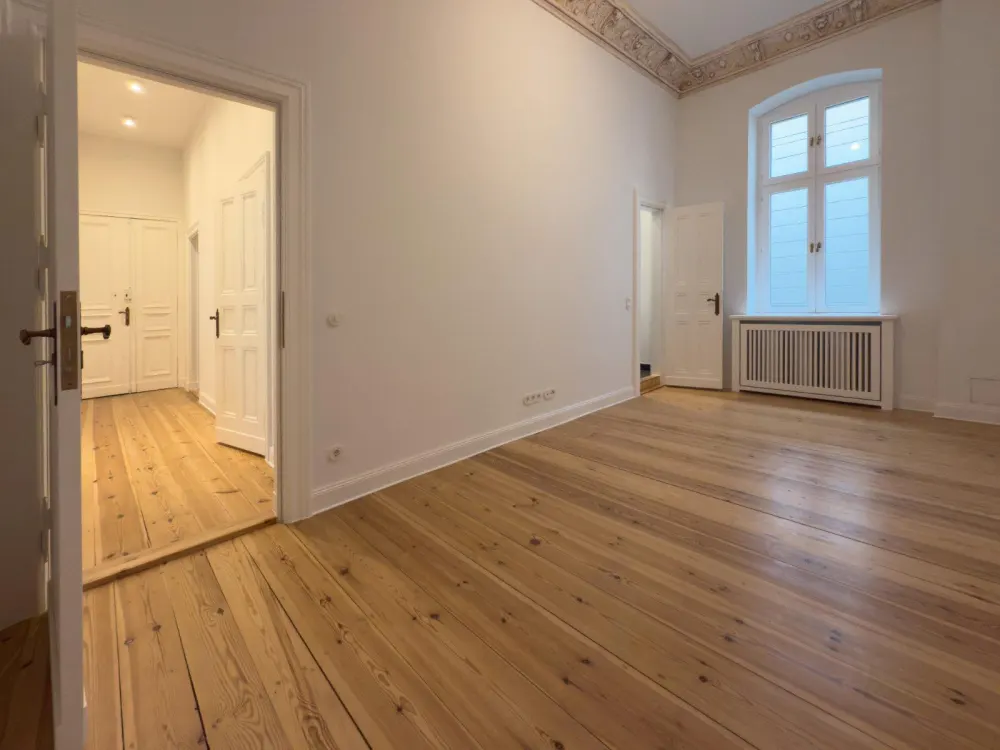 Befristet für 1,5 Jahre: Hochwertig sanierte 3-Zimmerwohnung mit ca. 96 m² im Riehmers Hofgarten