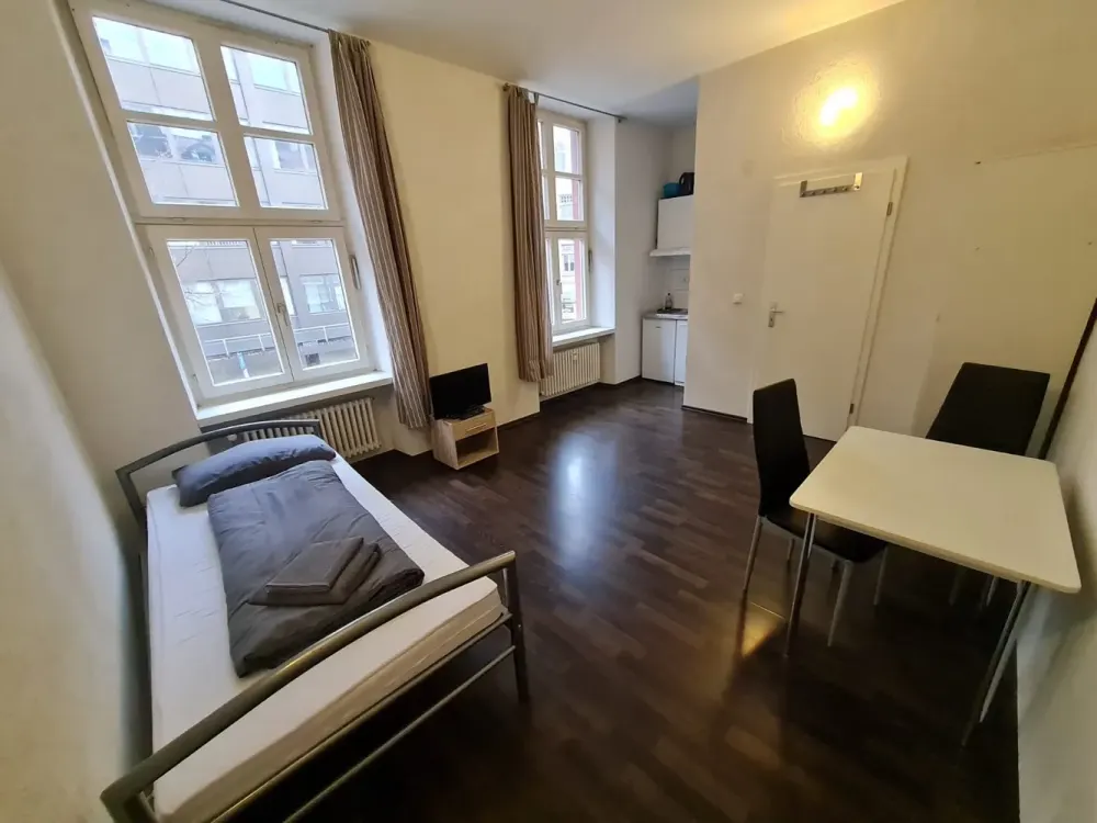 Furnished 1-Room Apartment with Weekly Cleaning