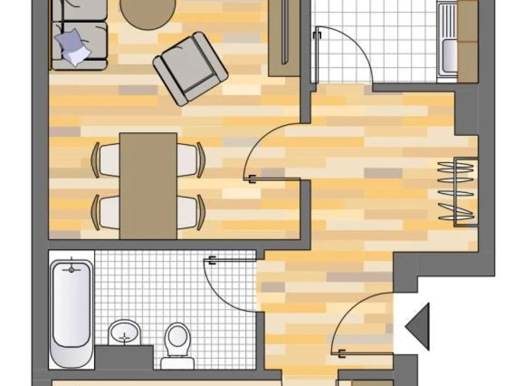 Freundliche 2-Zimmer-Wohnung in Neuss Erfttal