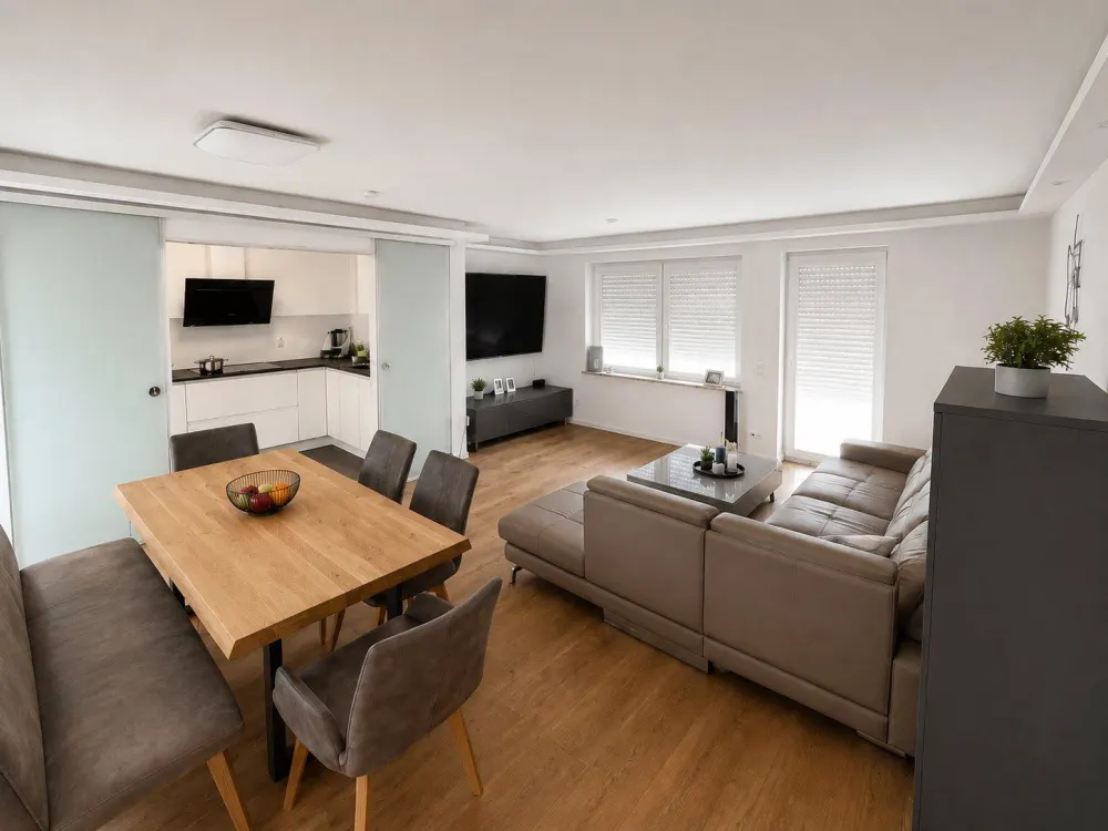 Hochwertig möblierte 4-Zimmer-Wohnung mit Balkon in Sindelfingen-