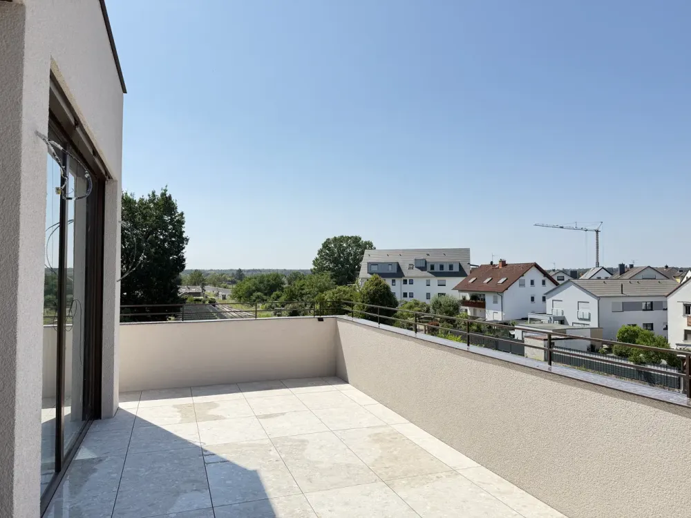 Penthouse 3-Zimmer-Neubau, Erstbezug, Aufzug, Tiefgarage, Geothermie-Wärmepumpe und Kühlung