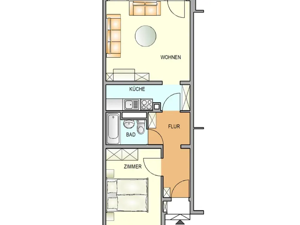2-Zimmer-Wohnung in Stuttgart-Freiberg