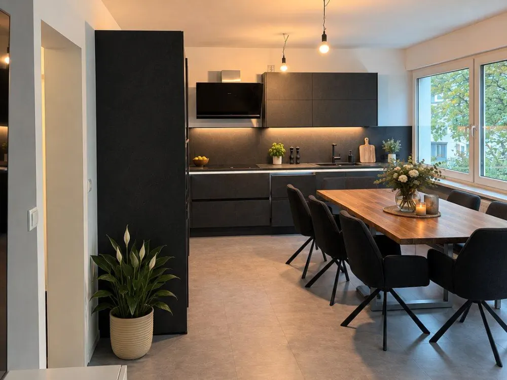 Stilvoll möblierte Wohnung mit großem Balkon - Münster-Angelmodde