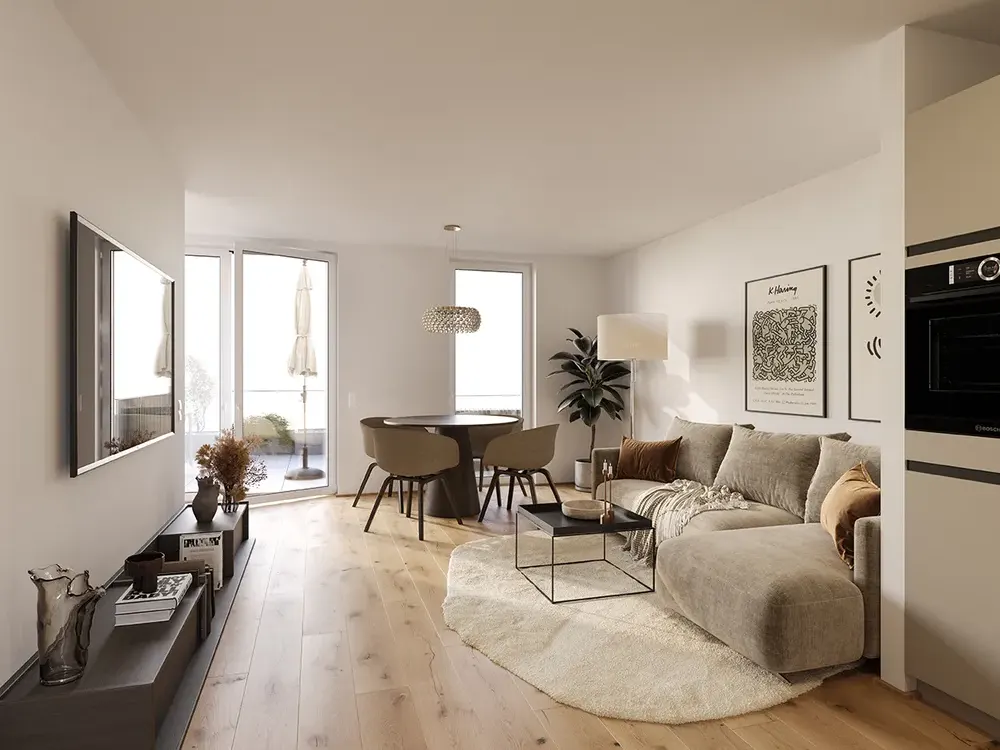 Penthouse Neubau Erstbezug: Exklusives Leben über den Dächern Bremens, 2 Zimmer,in Haus B