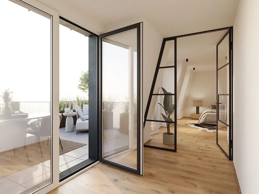 Penthouse Neubau Erstbezug: Exklusives Leben über den Dächern Bremens, 2 Zimmer,in Haus B