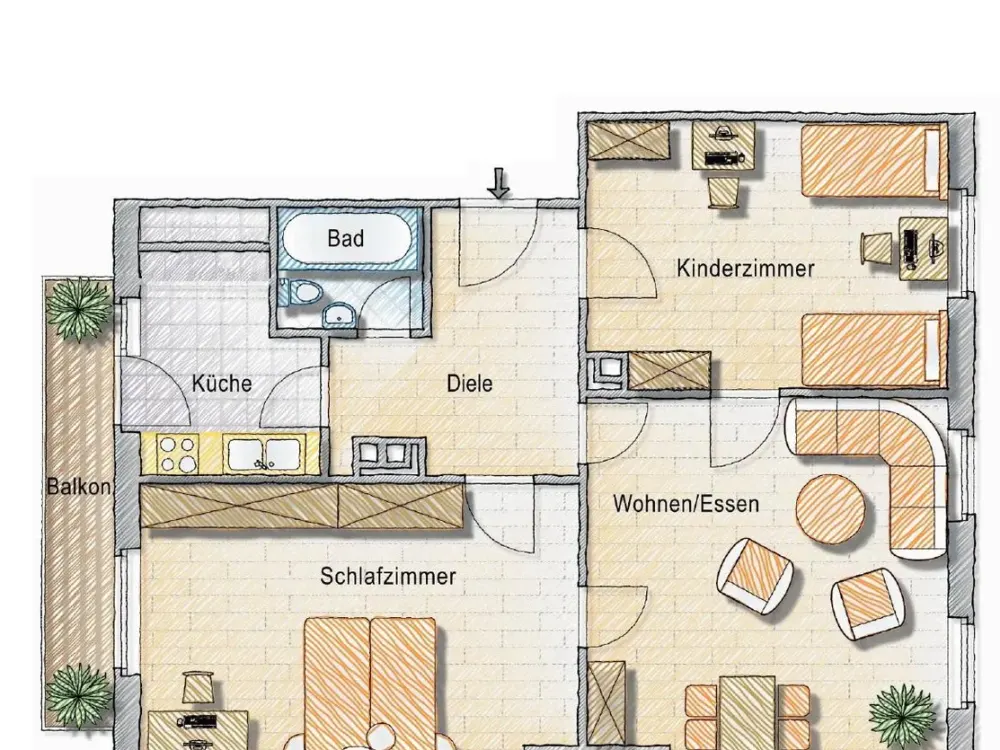 Gepflegte 3-Zimmer-Wohnung in Stuttgart Ost