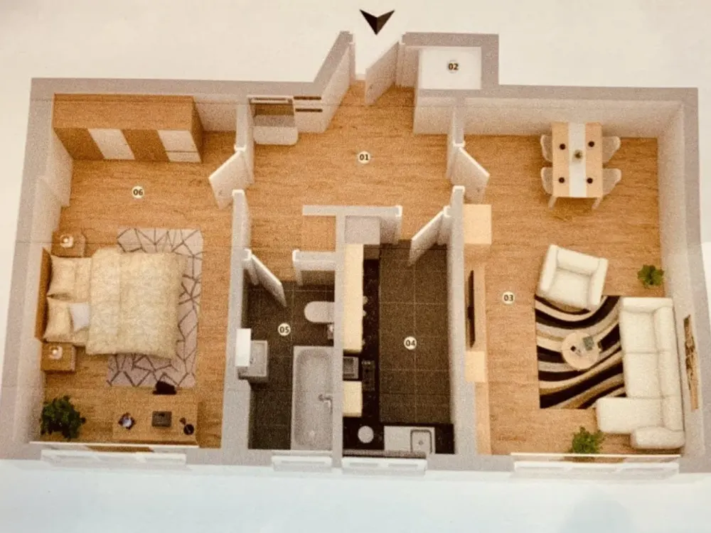 Große zwei Zi. möblierte Wohnung (Big furnished Apt) in Mitte, 100+ Euro weniger für 1 Person