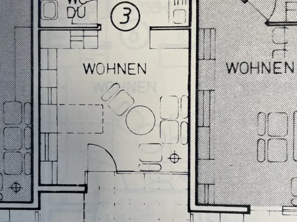 Luxuriöse Einzimmerwohnung mit Terrasse und Garten