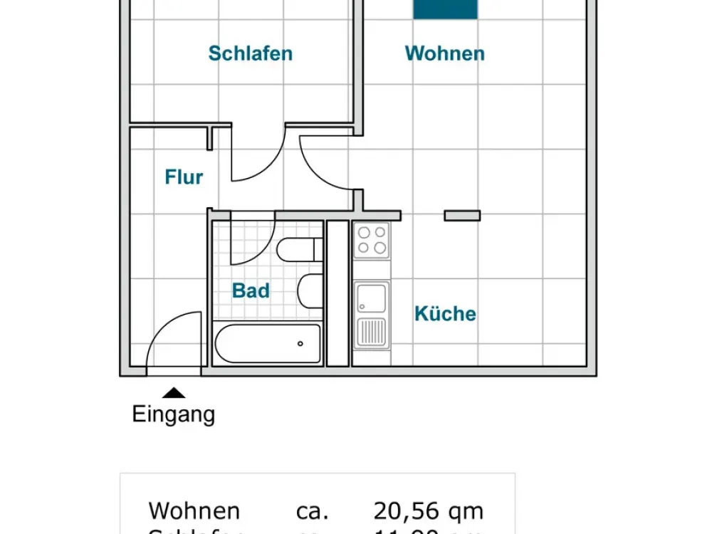 Beautiful 2-Room Apartment Seeks a New Tenant!