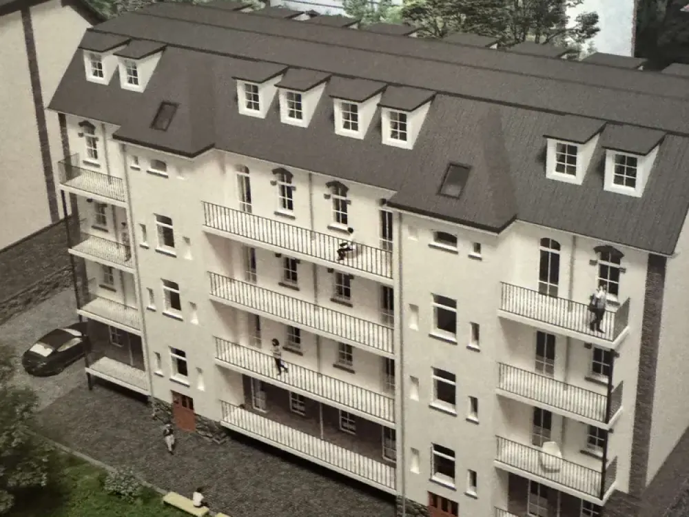 Modern 2-room apartment with parquet & underfloor heating, balcony, elevator, parking space for car, WE03***