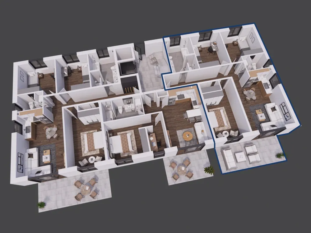 Modern wohnen im Erstbezug, 4 Zimmer mit Terrasse