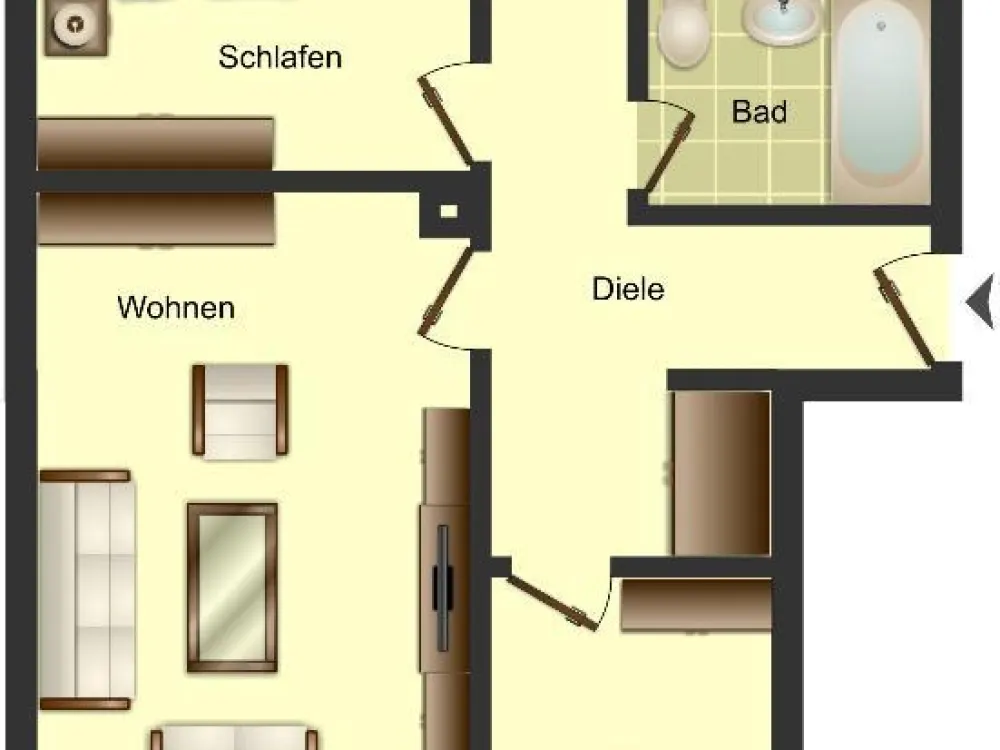 2-Zimmer-Wohnung in Ratingen West