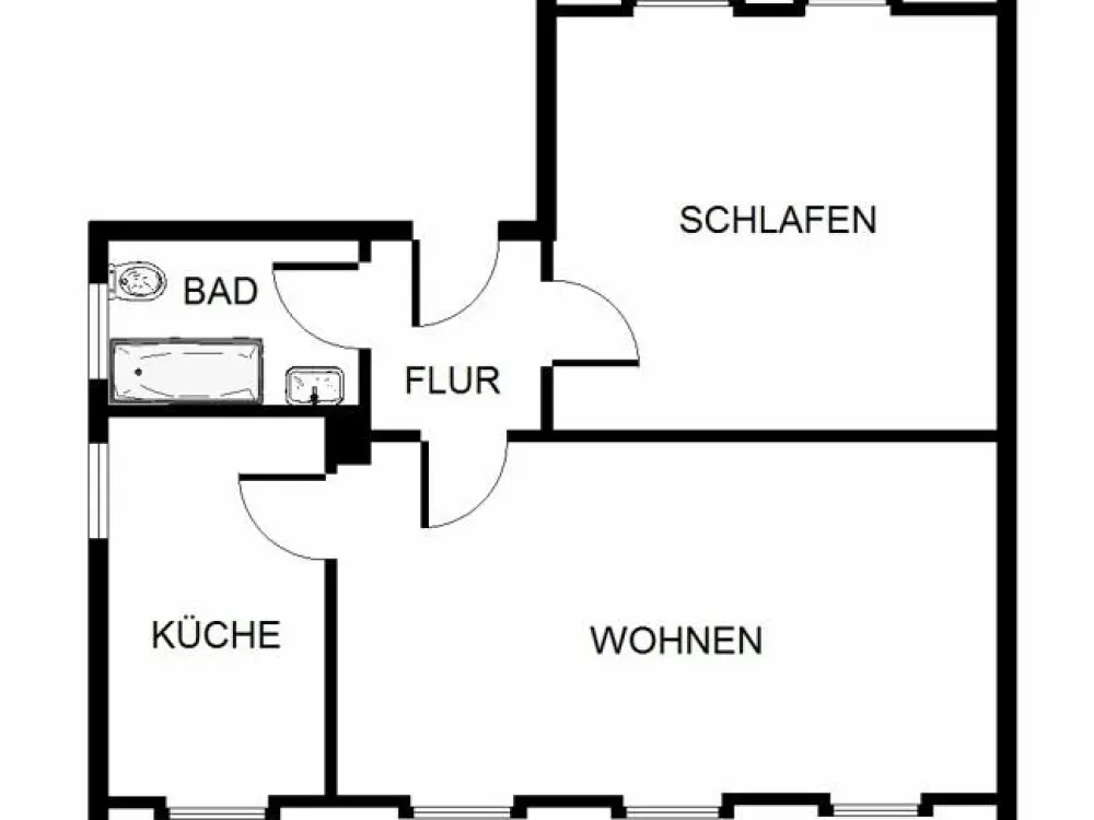 Wohlfühlwohnung: schöne 2-Zimmer-Dachgeschosswohnung