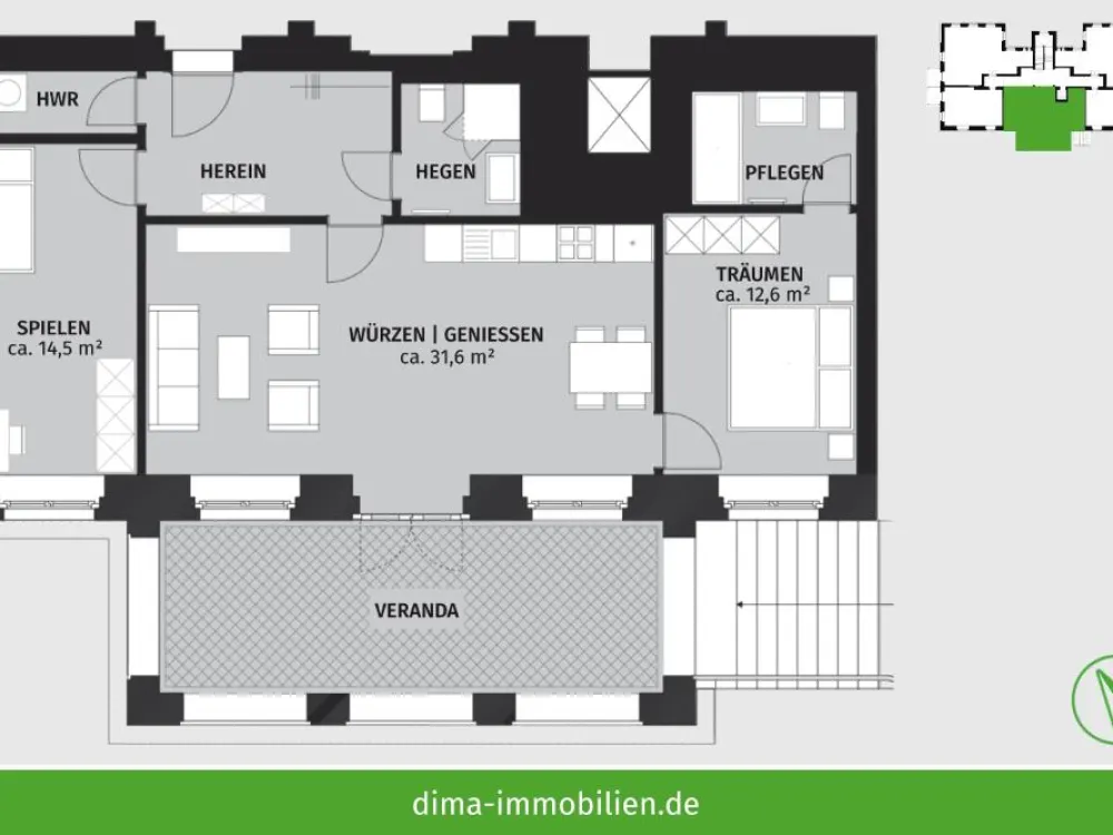ERSTBEZUG Parkstadt Leipzig | Veranda, 2 Bäder, HWR, Parkett, Fußbodenheizung, Stellplatz u.v.m.