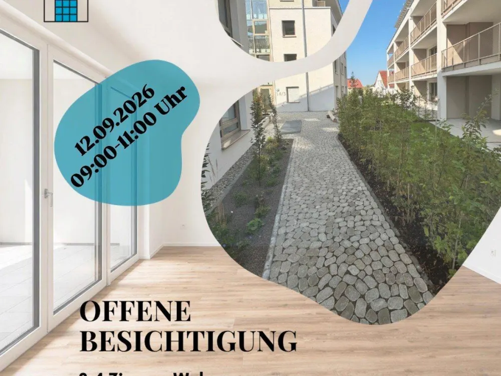 Penthouse 3 Zi Neubauwohnung mit großer Terrasse in traumhafter Feldrandlage