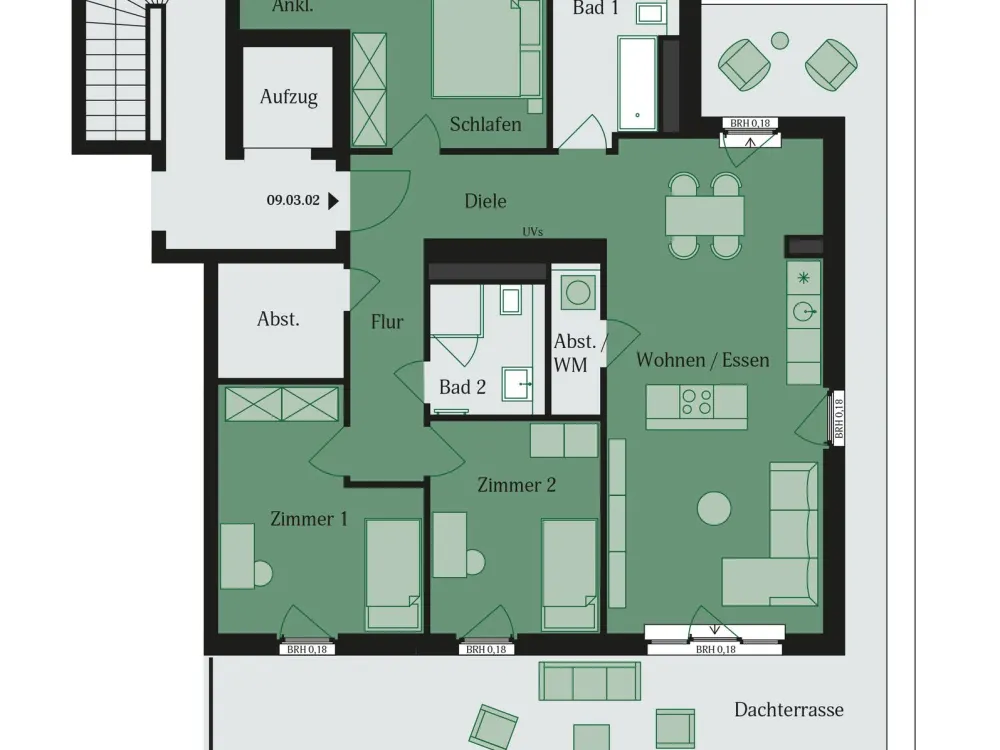 Ein Penthouse, das zum Träumen einlädt! WE 09.03.02