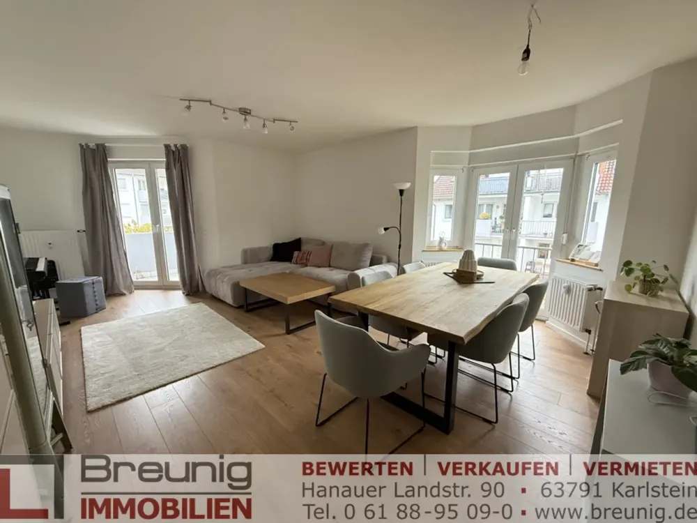Moderne 3-Zi.-Wohnung mit Balkon, EBK & Stellplatz in Seenähe von Großkrotzenburg