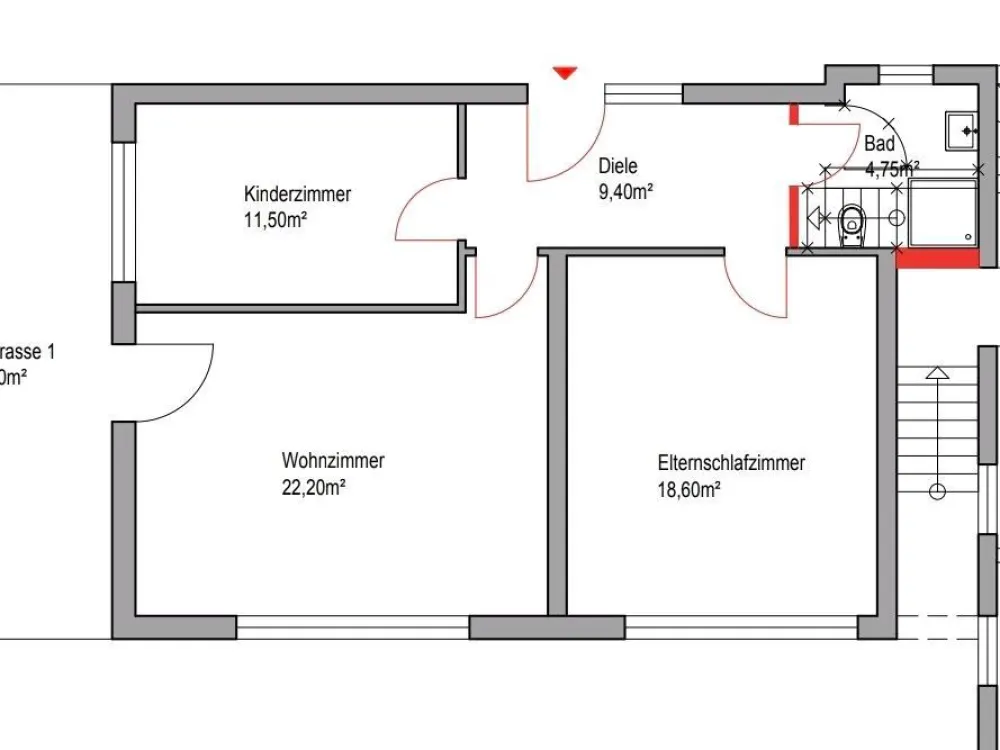 3 Zimmer ETW mit Burgblick - Erstbezug nach Kernsanierung