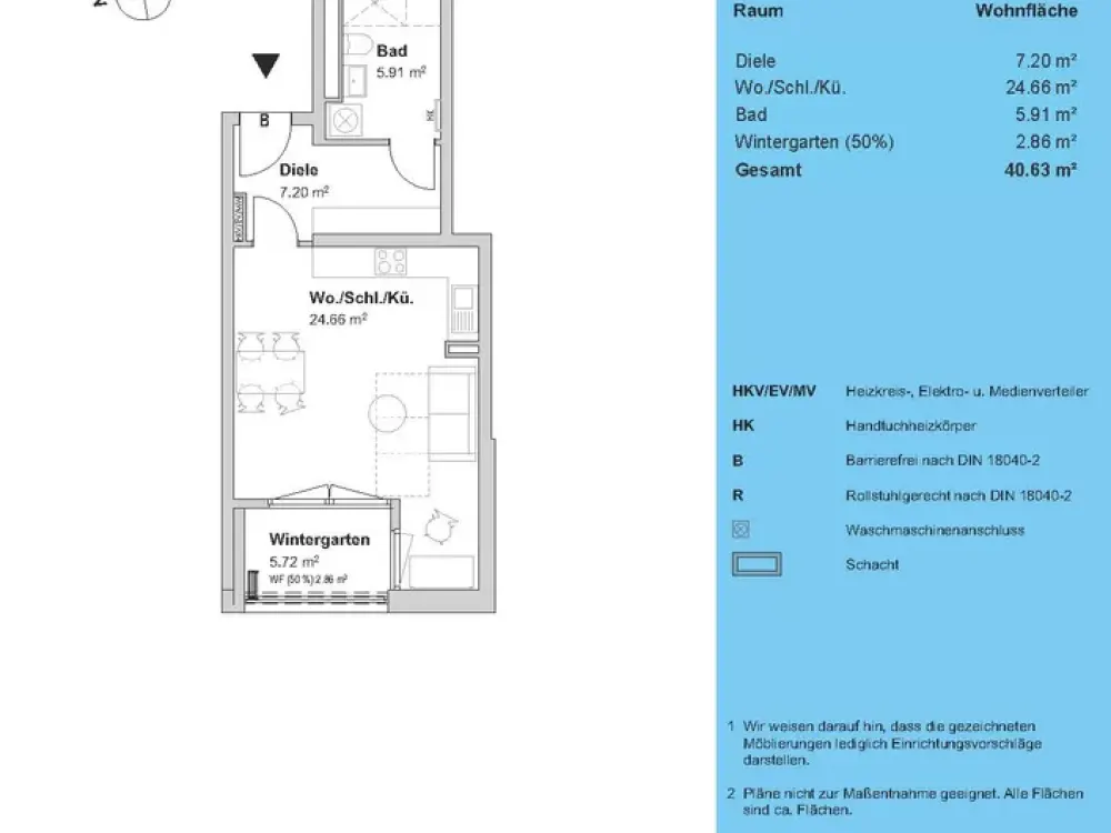 Privately Financed Spacious 1-Room Apartment