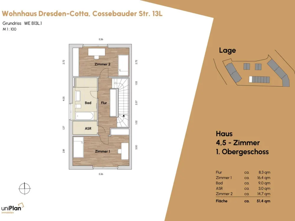 Neubau Stadthaus, 4,5 Zimmer zum mieten // Wohnpark TerraCotta