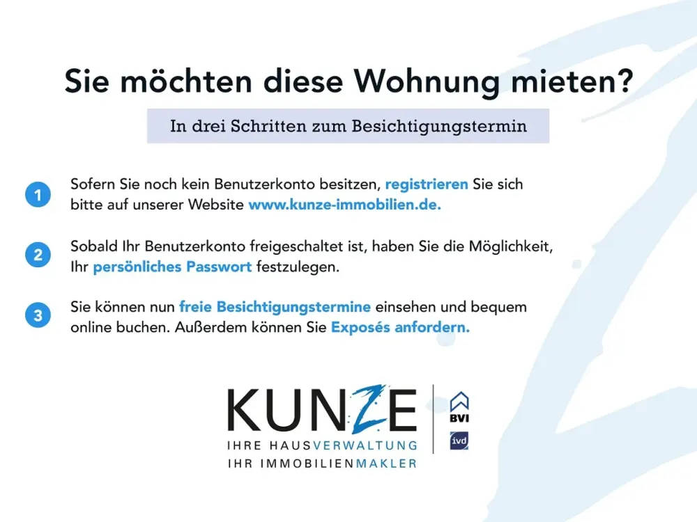 KUNZE: 3 Room Apartment with Balcony in Langenhagen Mitte