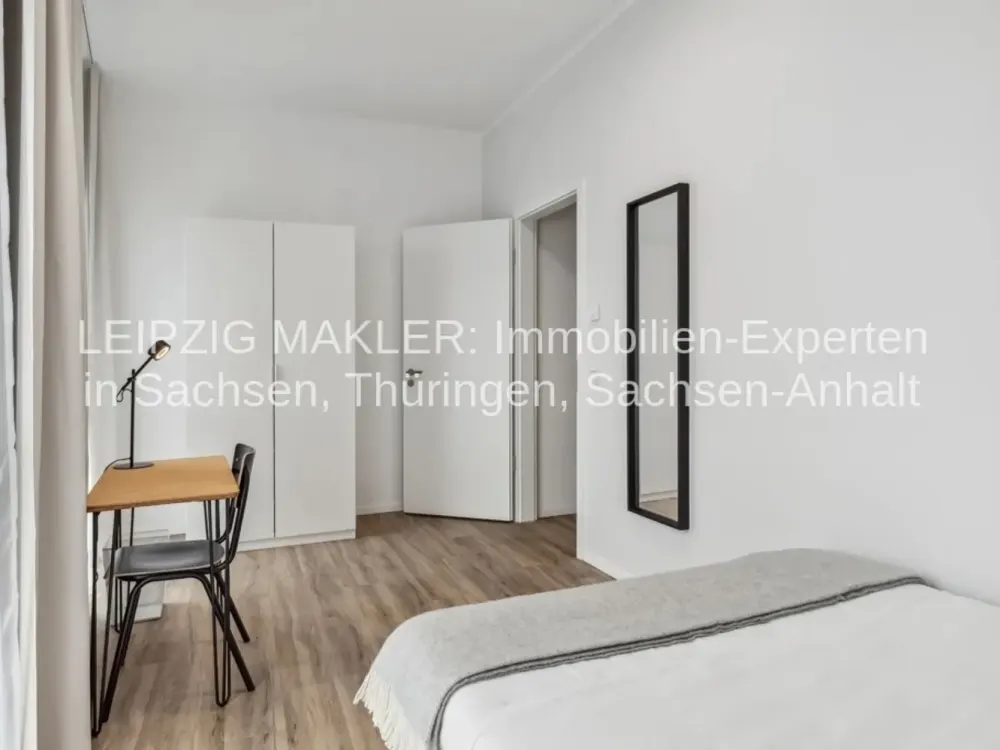 Modernes, voll möbliertes Studio mit allem inklusive im Zentrum von Leipzig - Wohnen auf Zeit