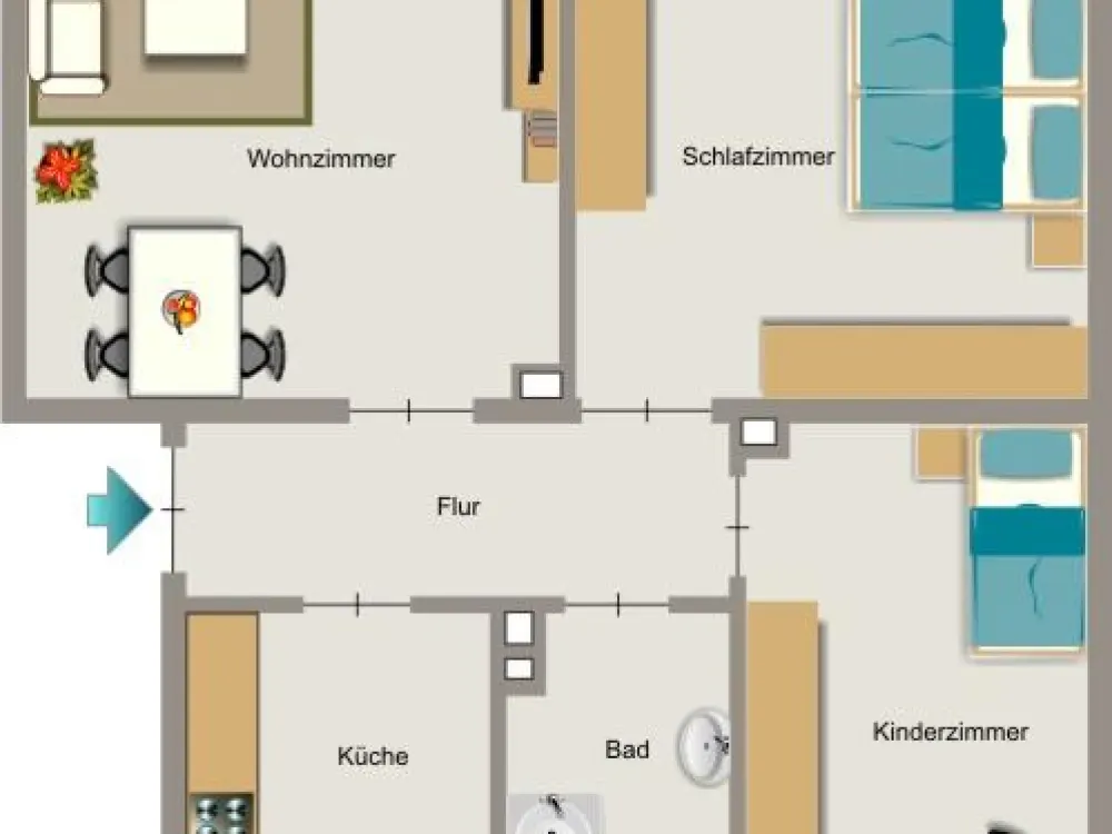 Vier Wände zum Wohlfühlen.
