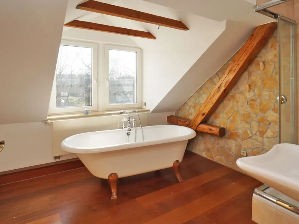 At the Prießnitz: Attic Maisonette with a View