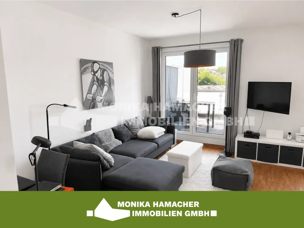 Exklusives Wohngefühl auf zwei Zimmern, Moderne Wohnung mit großem Balkon