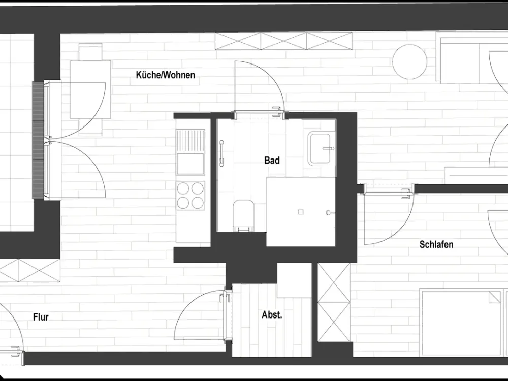 Saniertes 2-Zimmer Penthouse in Flingerns Herzstück (WE 2.24) | mit EBK und 2 Terrassen!