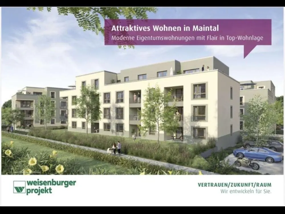 Erstbezug - Moderne 1,5-Zi Wohnung mit Dachterasse in Maintal