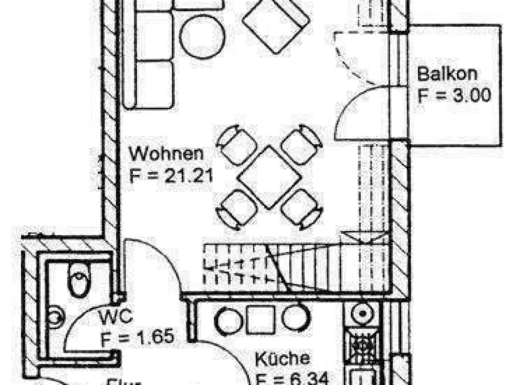 2-Zi. Maisonette mit Balkon in ruhiger Lage in Dresden-Striesen! + Aufzug + Tiefgarage