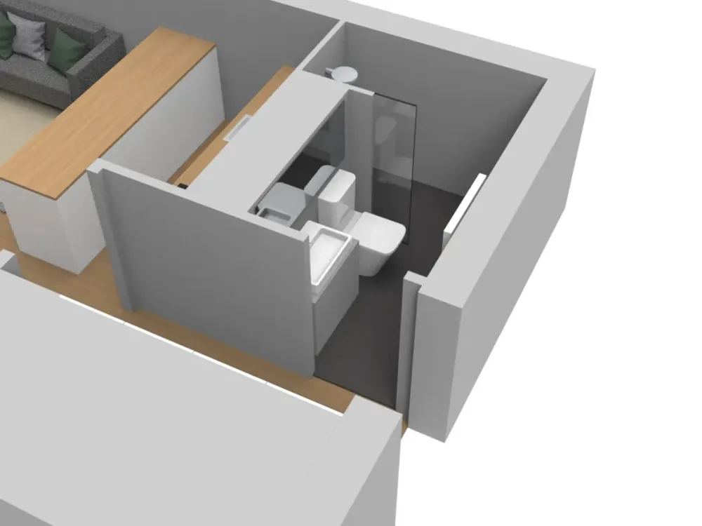 Erstbezug-1 Zi.Whg.-Vollausstatt.-Einbauküche-Balkon-Parkplatz-Gr. Flottbek
