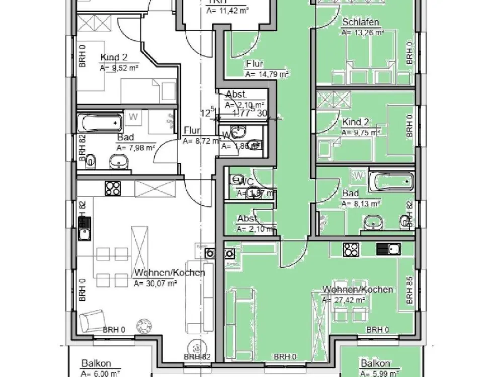 4-Raumwohnung mit Terrasse, ruhig, modern, Neubau- Erstbezug