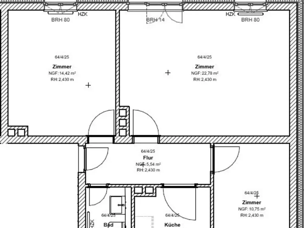 Moderne 3 ZKB mit Balkon!