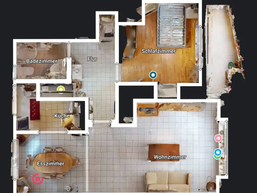 Gut aufgeteilte 62 m² Wohnung in Leverkusen-Wiesdorf zu vermieten: 6 Räume, Einbauküche & top gesich